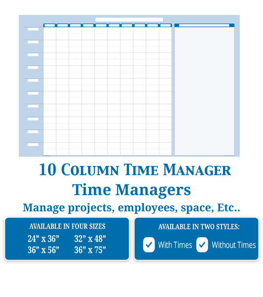 10-Column Time Manager - 10 Time Slot