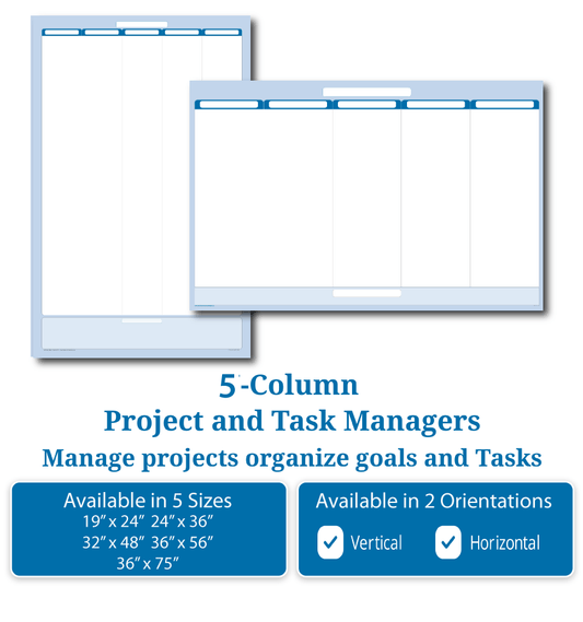 5-Column Goals and Task Organizer
